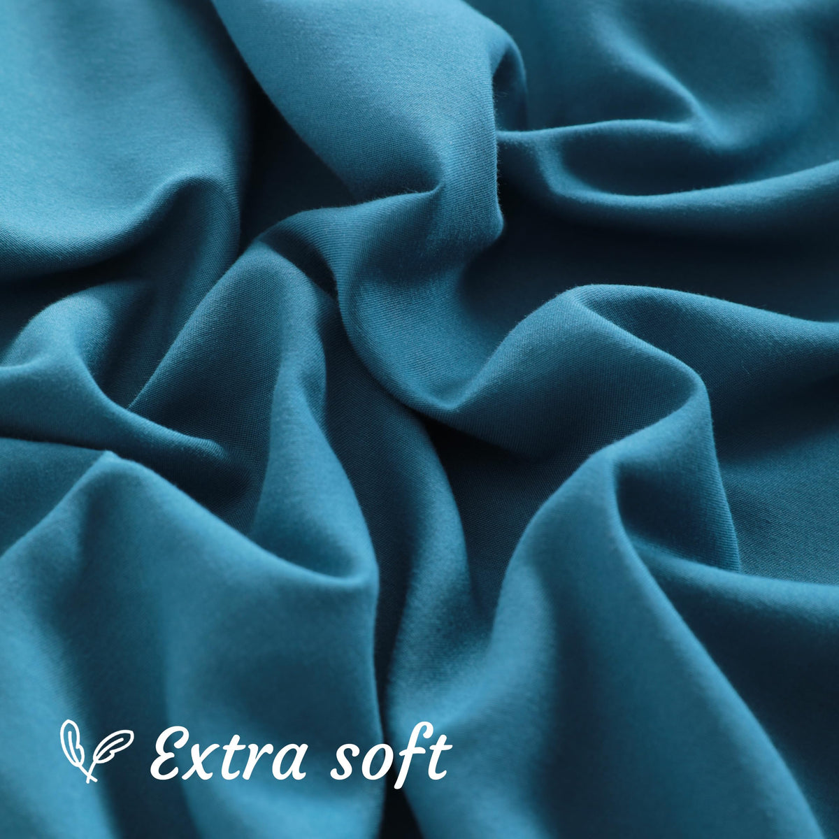 NTBAY Body Pillow Cases Set of 2, 2 Pack Brushed Microfiber 20x54 Pillow Cases, Soft, Wrinkle, Fade, Stain Resistant Teal Blue Pillow Cases with Envelope Closure, 20x54 Inches, Teal Blue