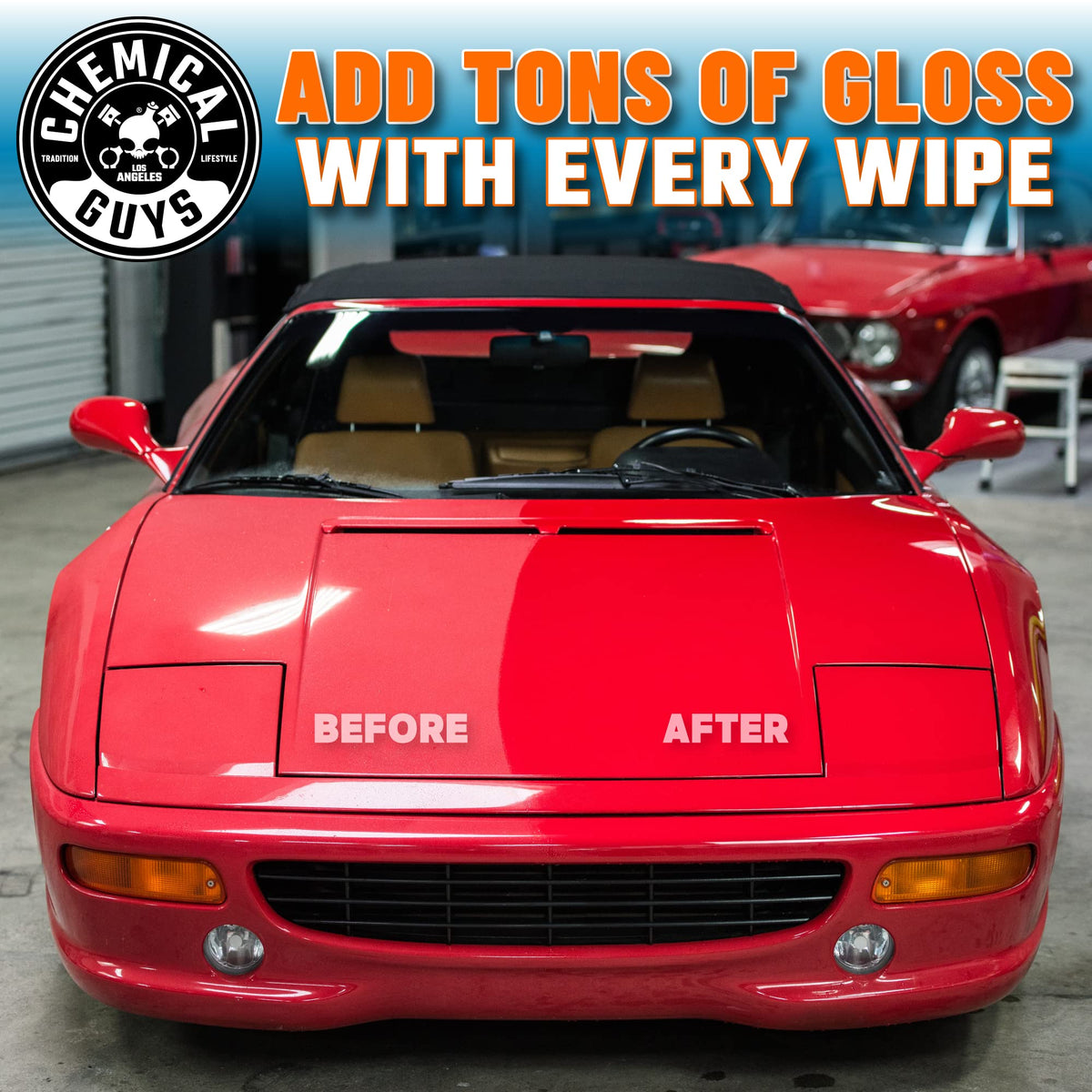 Chemical Guys CWS88864 Rinse-Free Car Wash & Shine Rinseless Soap (Use with Bucket), Safe for Cars, Trucks, SUVs, Motorcycles, RVs & More 64 fl oz (Half Gallon)