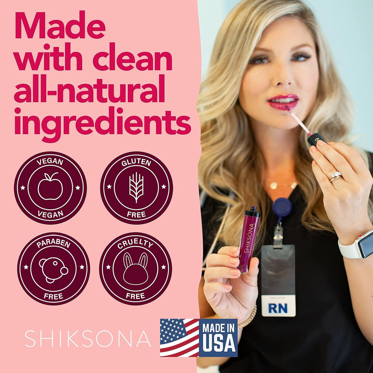 High Shine Lip Gloss | Hydrating, Vegan, High Pigment, Non-Sticky Lipgloss in a Timeless, Universal Color | Sexy Self-Starter (Candy Apple Red)