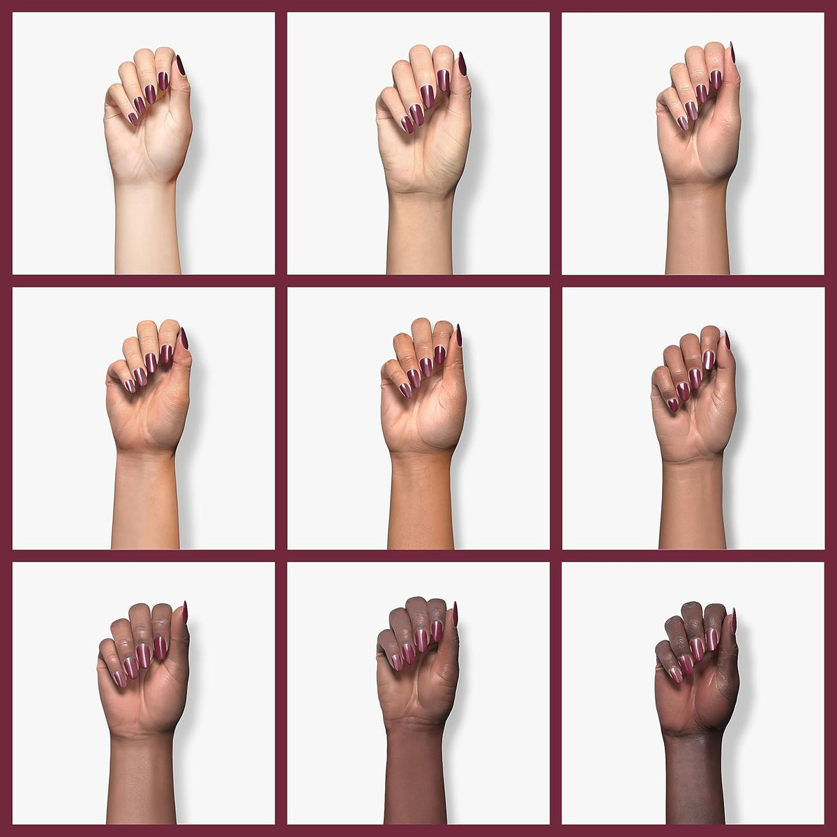 wet n wild Wild Shine Nail Polish, Red Burgundy Frost, Nail Color