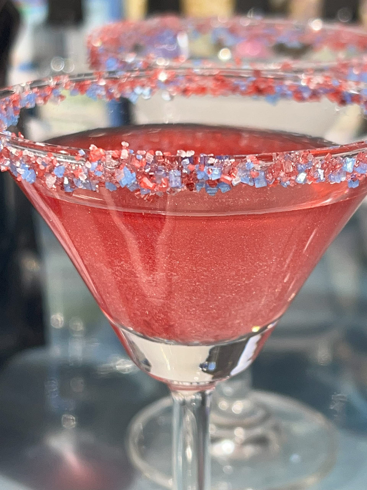 Snowy River Americas Cocktail Sugar - Kosher All Natural Red, White, and Blue Cocktail Rimmer and Coffee Rimmer (Americas, 1lb Bag)