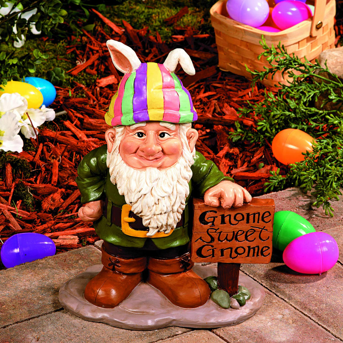 Fun Express Gnome Greeter Garden Statue W/Hat Assortment Sculpture