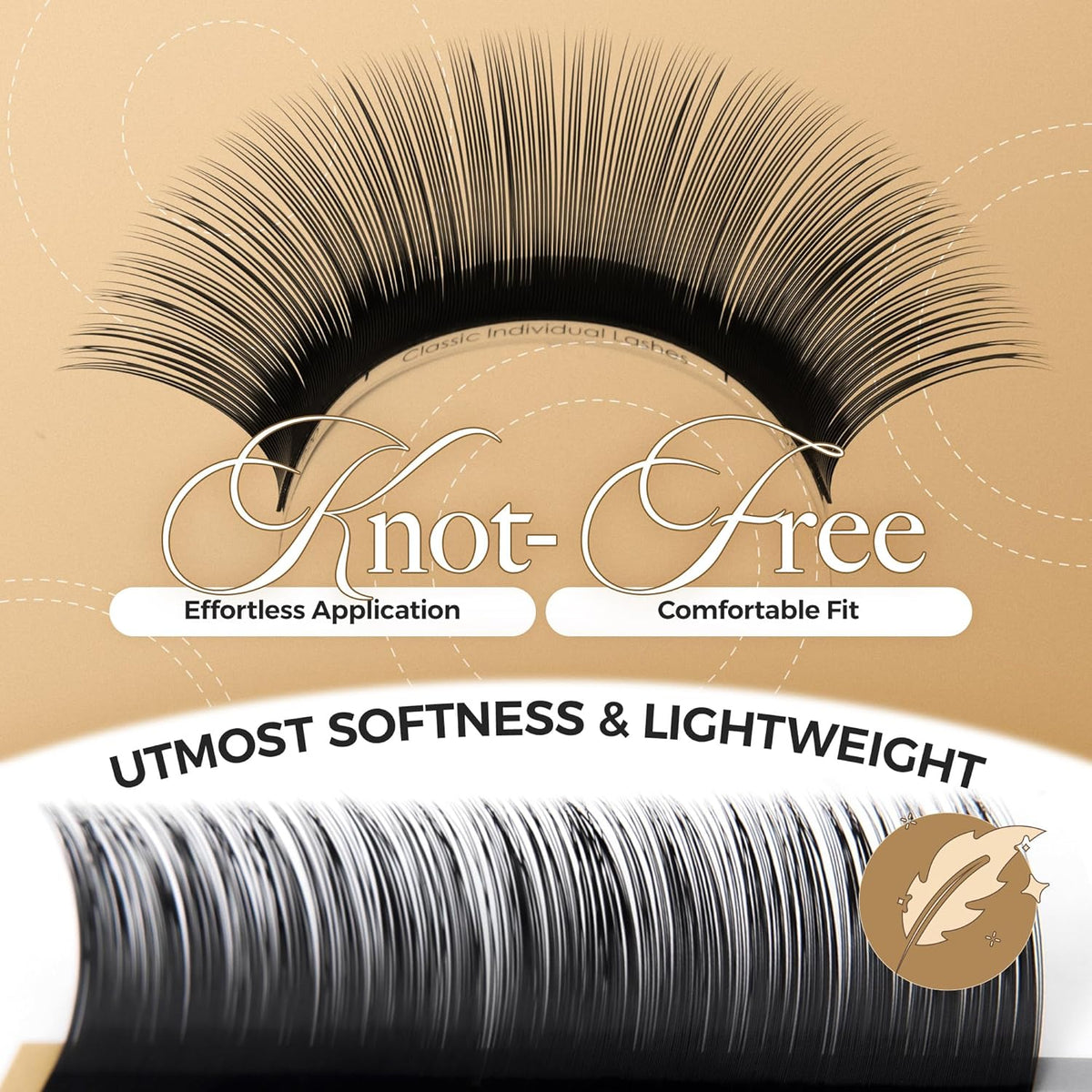 LASHVIEW Eyelash Extensions,Individual Lashes, 0.15 Thickness D Curl Mixed Tray(8-15mm),Premium Single &Classic Lases,Natural Semi Permanent Eyelashes,Mink& Soft Lashes,Application-Friendly