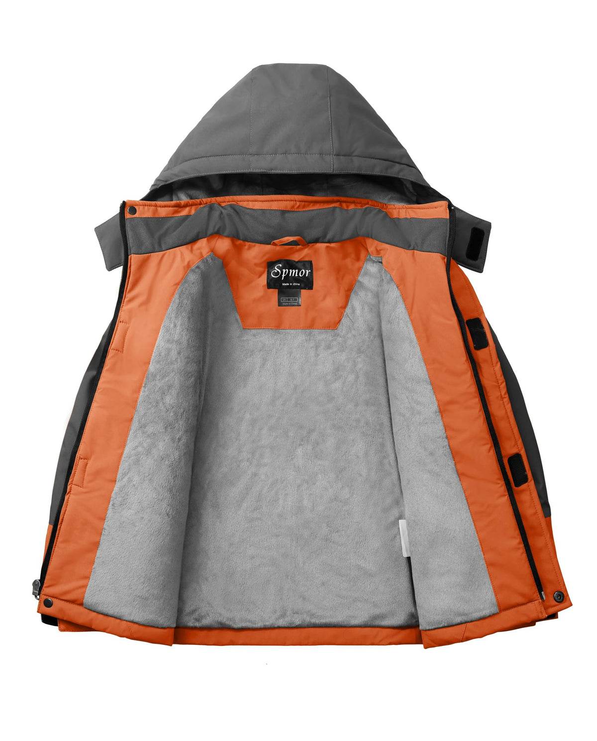 Spmor Boys Waterproof Ski Jacket Warm Coat Windproof Winter Snowboarding Jacket Lily Orange 8