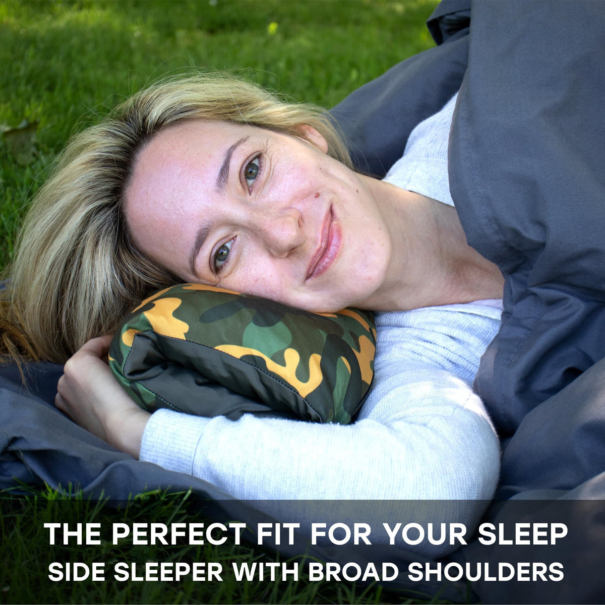 Centauress Small Backpacking Camping Pillow | Camp Pillow w/Machine-Washable Cover | Packable Travel Pillow w/Pouch + Strap | Hammock Pillow | Hiking Pillow | Camping Gear & Accessories