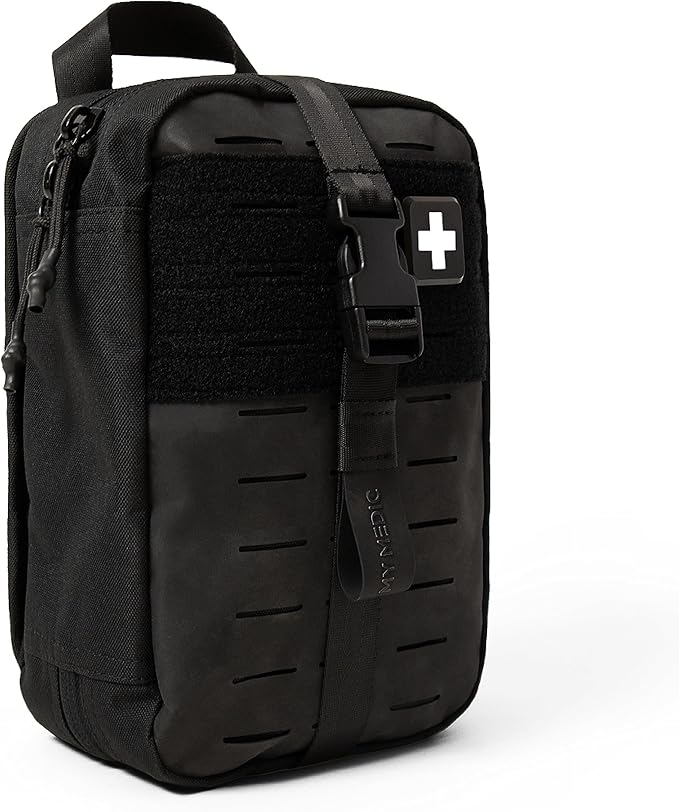 MY MEDIC MyFAK PRO Ifak First Aid Kit - 140 Life Saving Trauma and Medical Items - HSA FSA Eligible Survival Kit for Camping or Your Car - Black