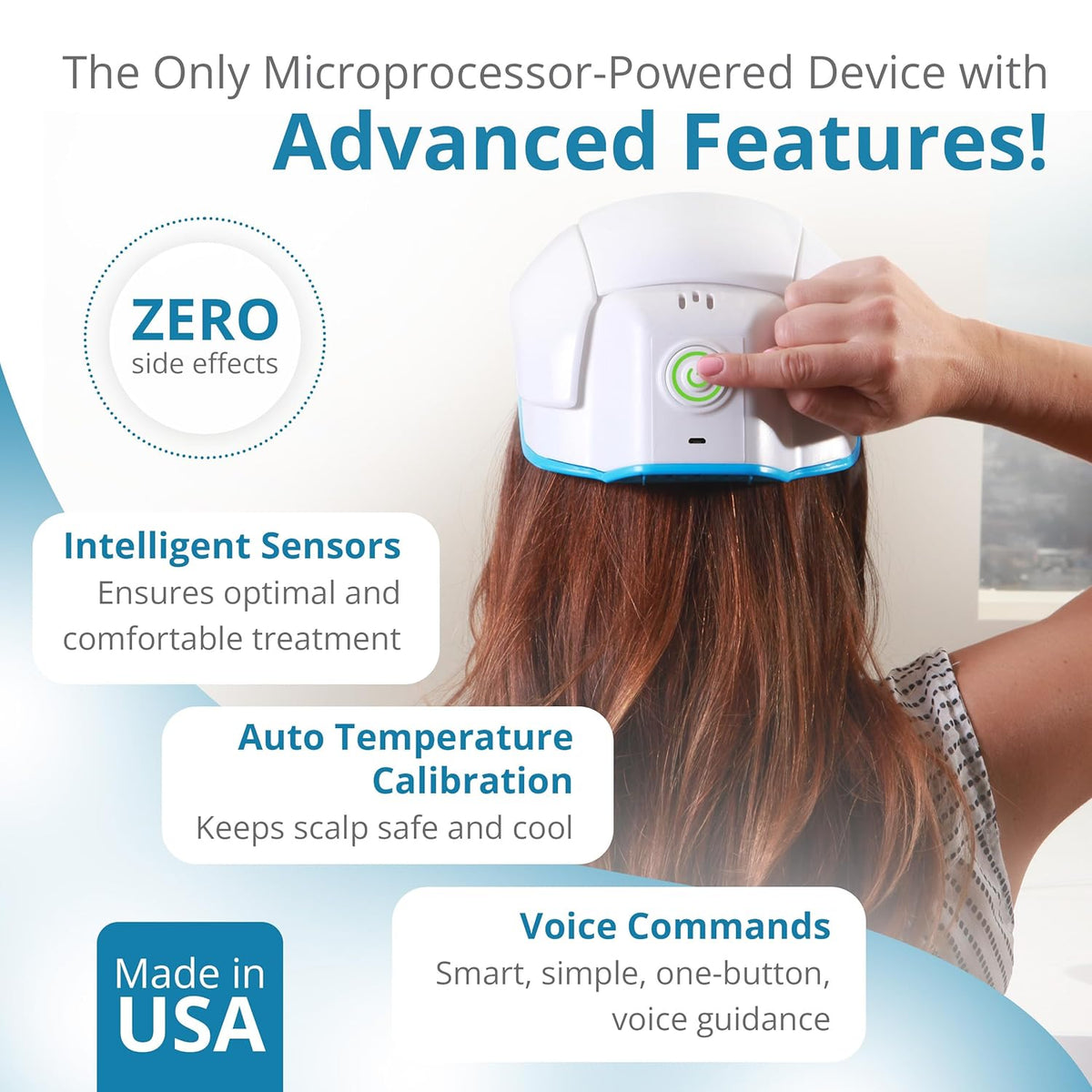 PRO Laser Hair Growth Helmet LH80 – 100% Laser, No Ineffective LEDs – FDA-Cleared Red Light Therapy for Hair Regrowth 2x Week – Made in the USA