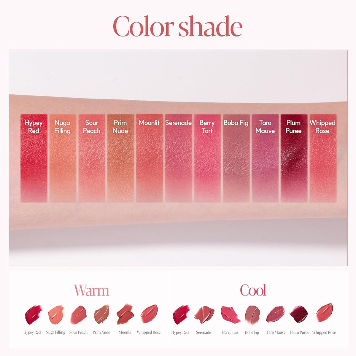 Espoir Couture Lip Tint Fitting Blur #11 Whipped Rose 0.14oz | Soft and Creamy Color for Blurry Lip Look | Smudge-Proof Fixing Lip Stain | Lightweight and Comfortable Matte Finish