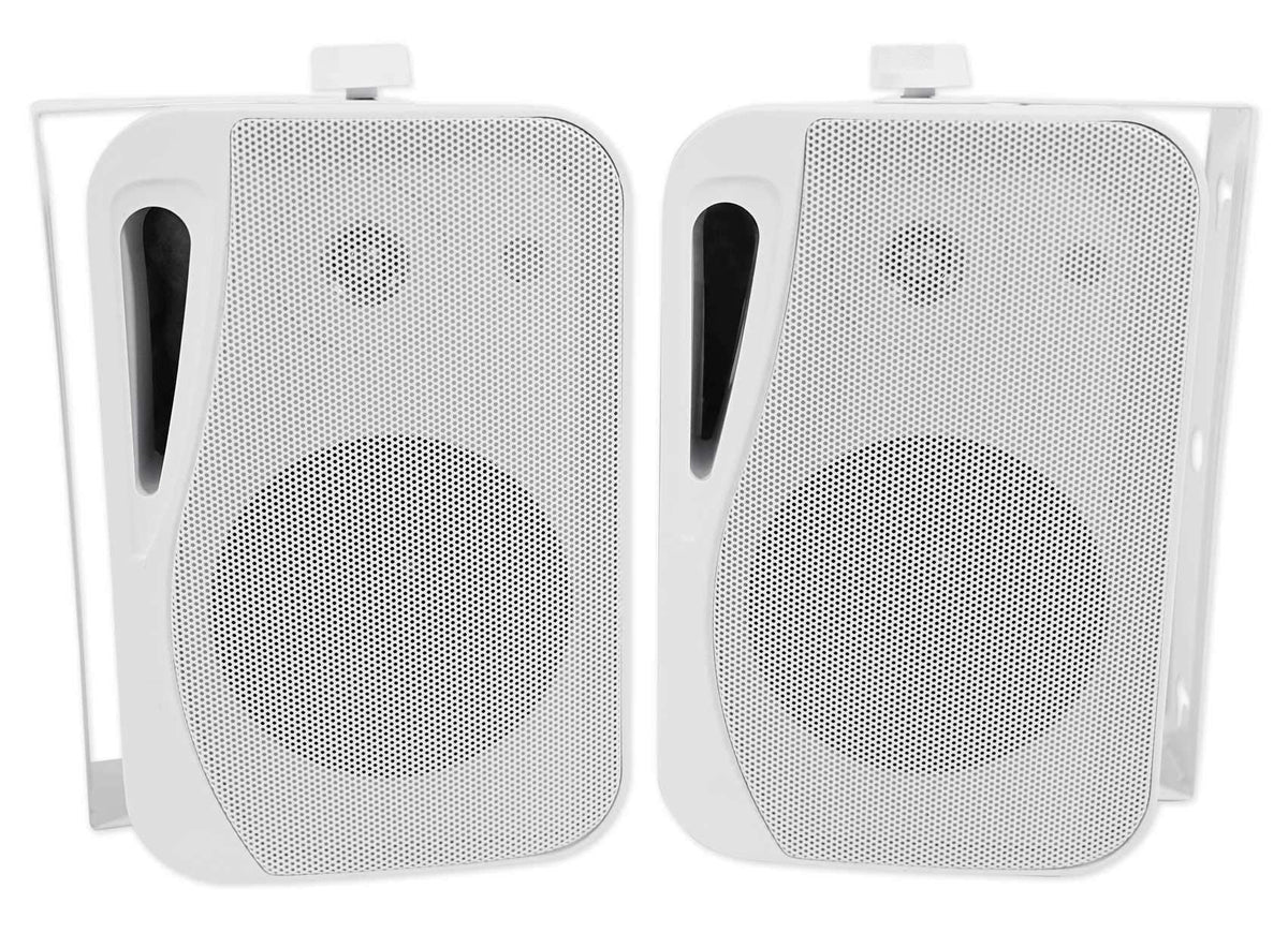 Rockville HP4S (2) 360W 4" Outdoor/Indoor Speakers 4 Ohm, Waterproof Design, Swivel Brackets, Clear Audio, for Home Theater and Patio Entertainment