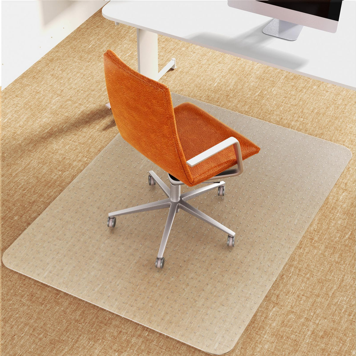 Office Chair Mat for Carpet: 36"x48" Computer Desk Floor Mat - Plastic Rug Carpet Protector Mats for Gaming Chair Under Desk Pad for Rolling Chair