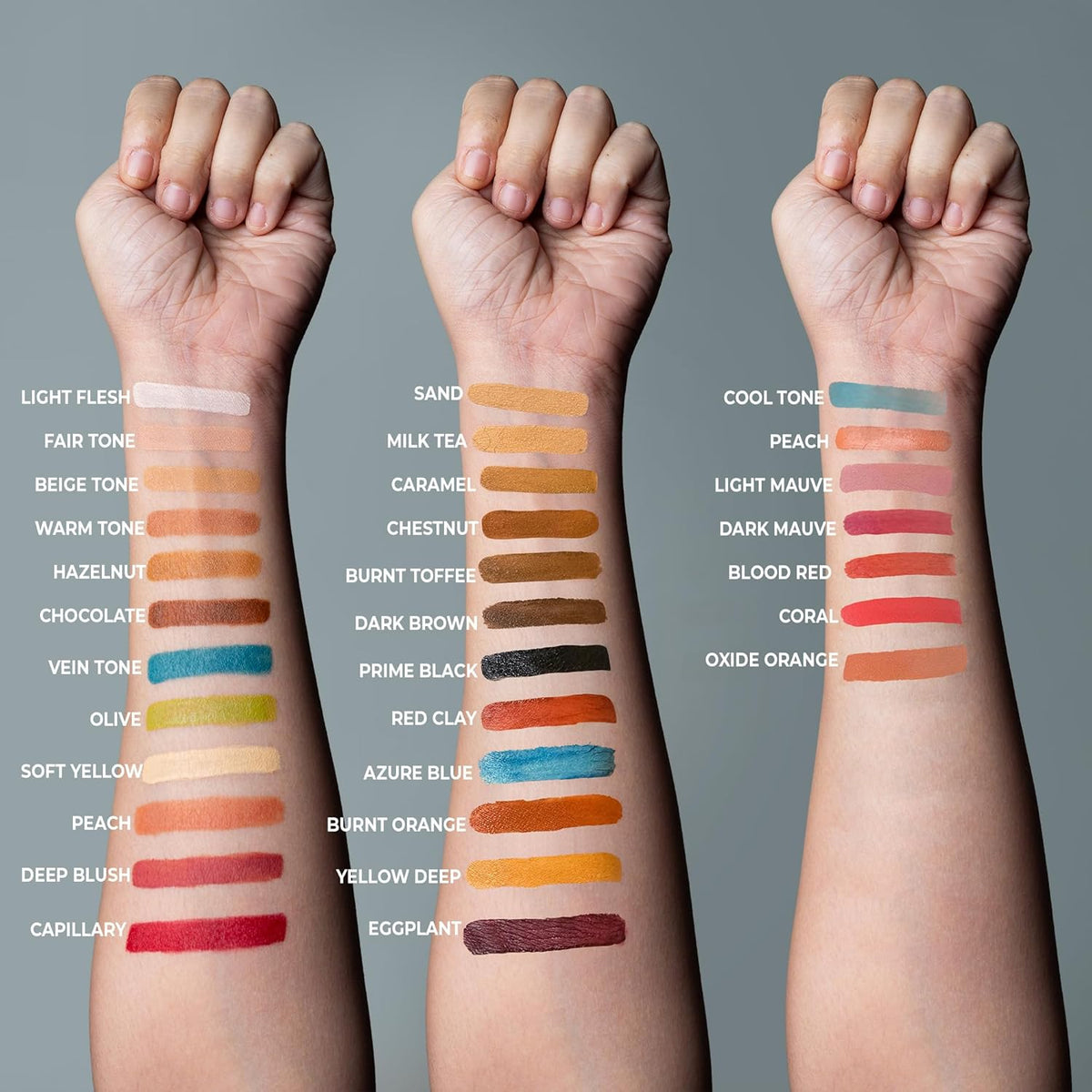 Alcohol Palette Refill Pans - Skin Tones - Eggplant