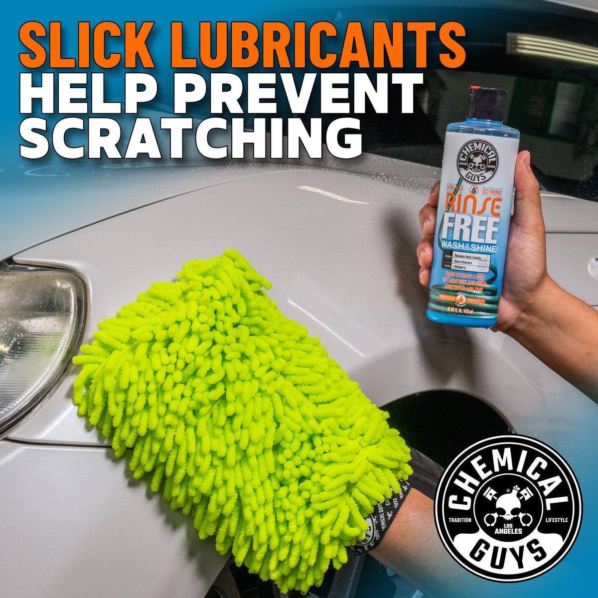 Chemical Guys CWS88864 Rinse-Free Car Wash & Shine Rinseless Soap (Use with Bucket), Safe for Cars, Trucks, SUVs, Motorcycles, RVs & More 64 fl oz (Half Gallon)