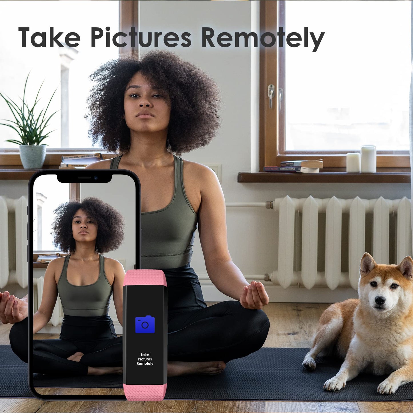 threesheep Fitness Tracker for Men and Women,Fitness Watch Waterproof with Activity Tracker and Sleep Monitor,Smart Watch for Android and iOS Phones (Pinkcolor