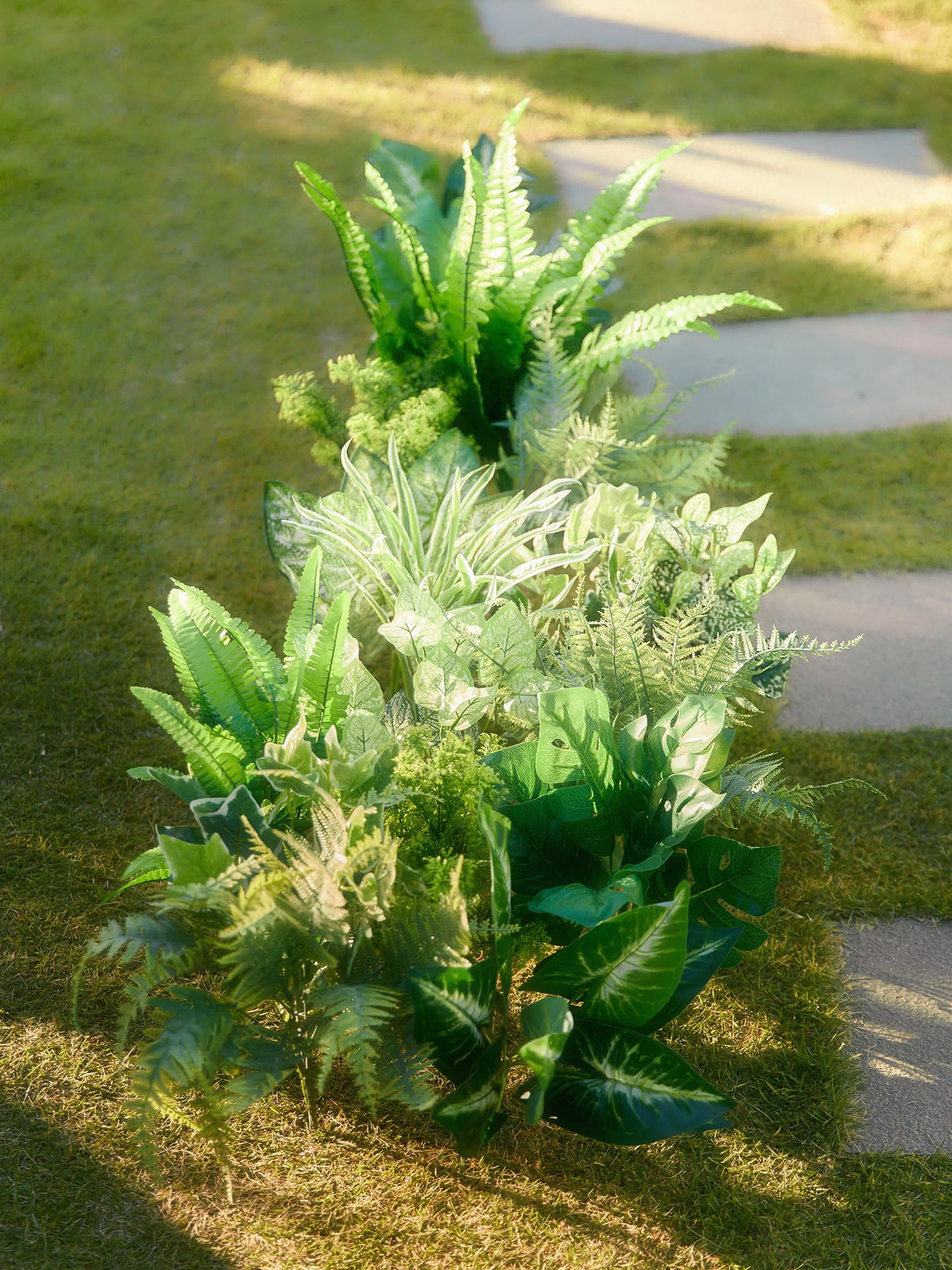 PARTY JOY 14 Bunches Fake Plants Outdoor, Fake Bushes UV Resistant Artificial Flowers Greenery Shrubs Faux Greenery for Outdoor Garden Patio Front Porch Yard Decor