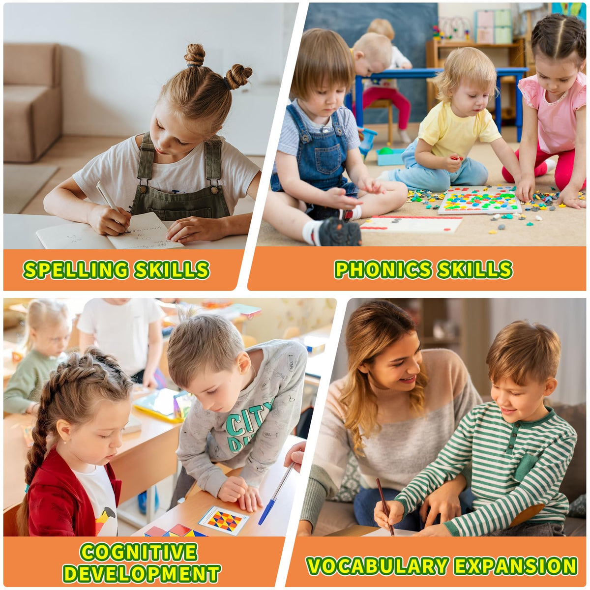 30 Read and Rhyme Flip Books - Word Family Flip Books, Read and Rhyme Flip Cards, ABC Vocabulary Flash Cards for Educational Reading Games