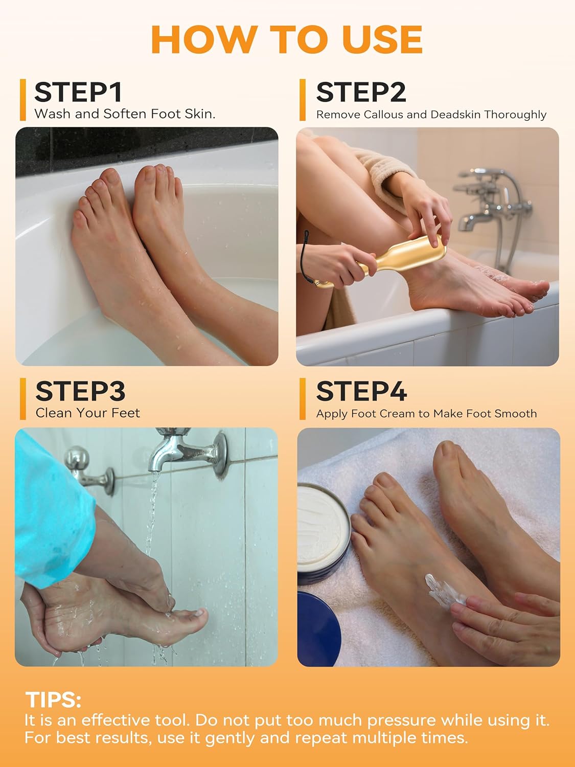 Beyond The Cream Veins Grain Foot File, Nano Glass Foot File, Hard Skin Callus Remover, Professional Pedicure Tool, Anti-Slip Handle Rope & Storage Bag, Ideal Gift for Beauty & Fitness Lovers, Golden