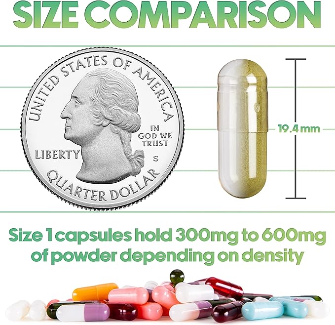 XPRS Nutra Size 1 Empty Capsules - 500 Count Empty Gelatin Capsules - Pill DIY Capsule Filling - Pure Bovine Pill Gel Caps for Do-It-Yourself Supplements (Purple/White)