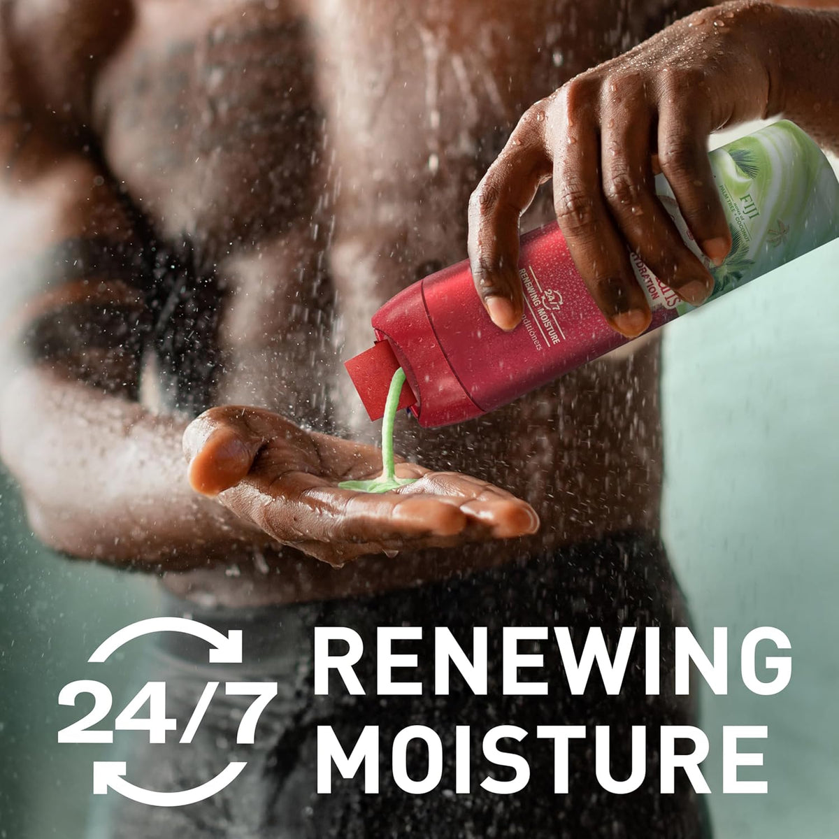 Old Spice Body Wash + Hand & Body Lotion Bundle Pack, 24/7 Moisturizing Freshness, For All Skin Types, Fiji with Palm Tree + Coconut Lasting Scent, 16 oz & 20 oz (Pack of 2)