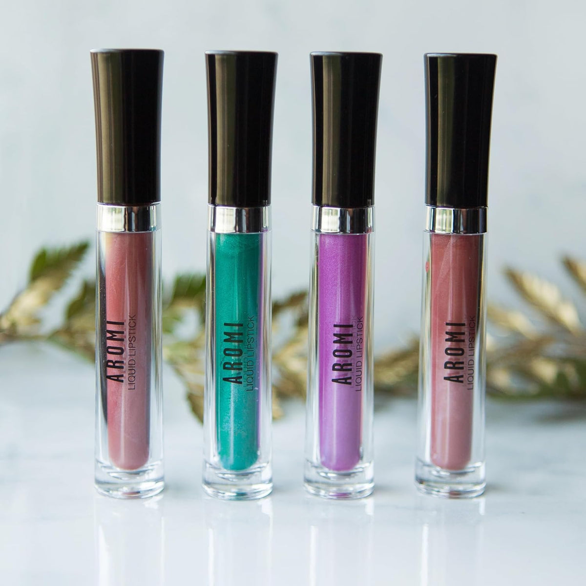 Aromi Metallic Liquid Lipstick | Chocolate Brown, Mahogany Bronze, Shimmery Finish, Vegan, Cruelty-free, Long-Lasting, Waterproof, Handmade (Teddy Bear)