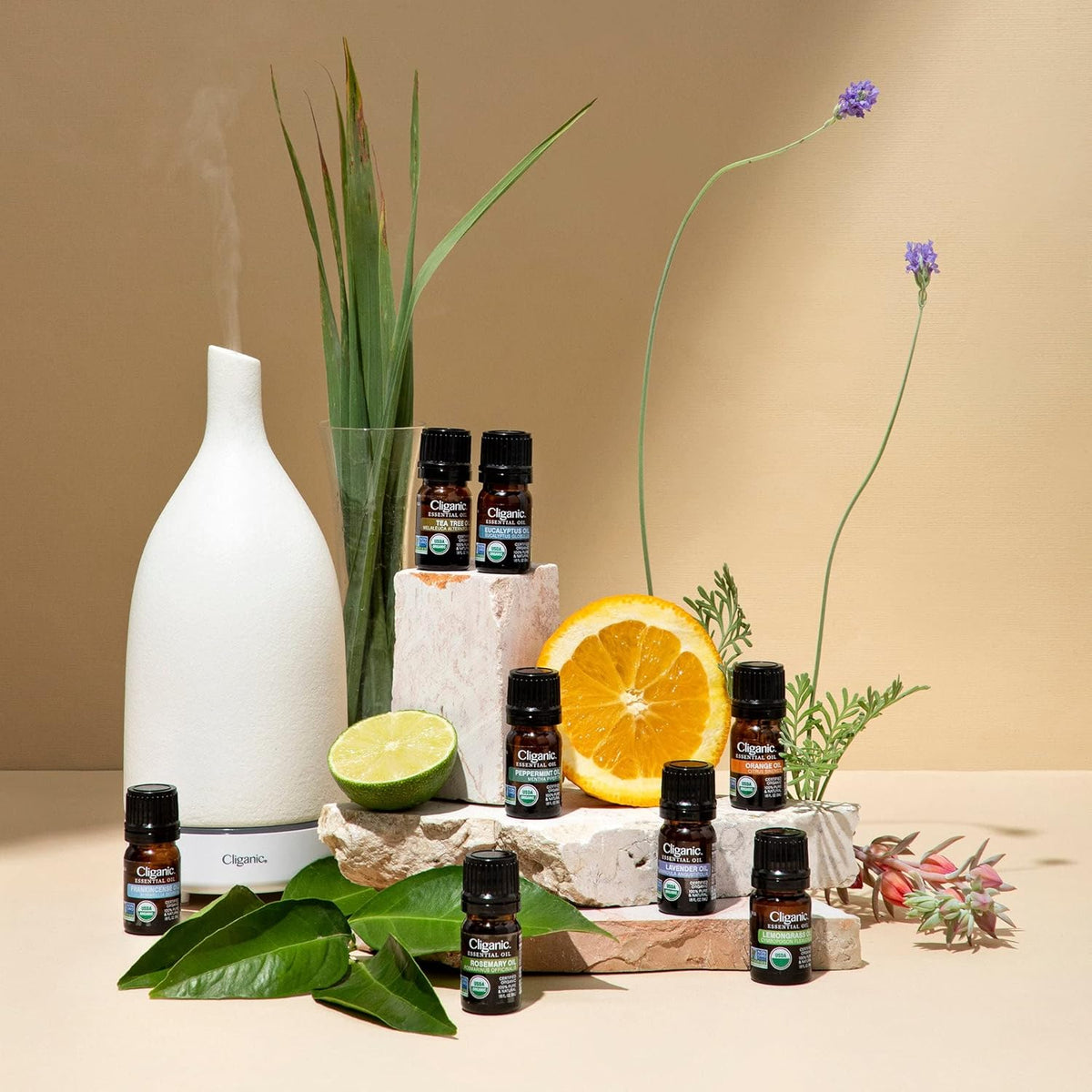 Cliganic Organic Essential Oils Blend - Deep Breaths - State of Flow (Packaging May Vary)