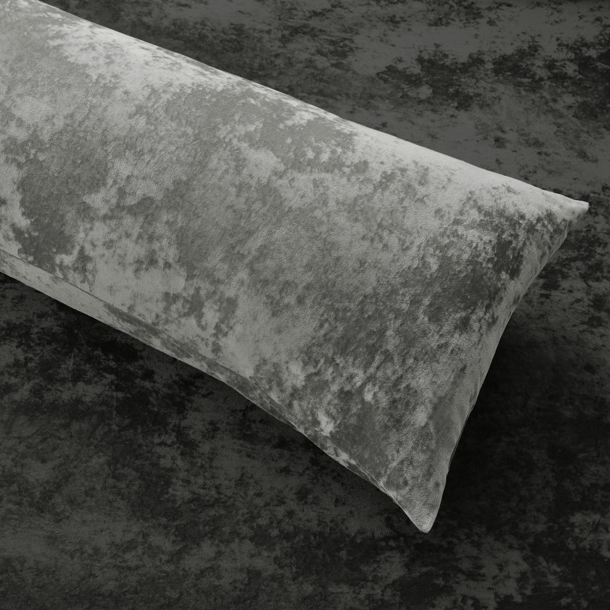 BEDELITE Velvet Body Pillow Cover with Zipper, Soft and Plush 20x54 Long Pillow Case, Velvety Smooth and Cozy Body Pillow Pillowcase for Bedroom and Couch, for All Seasons(Gray)
