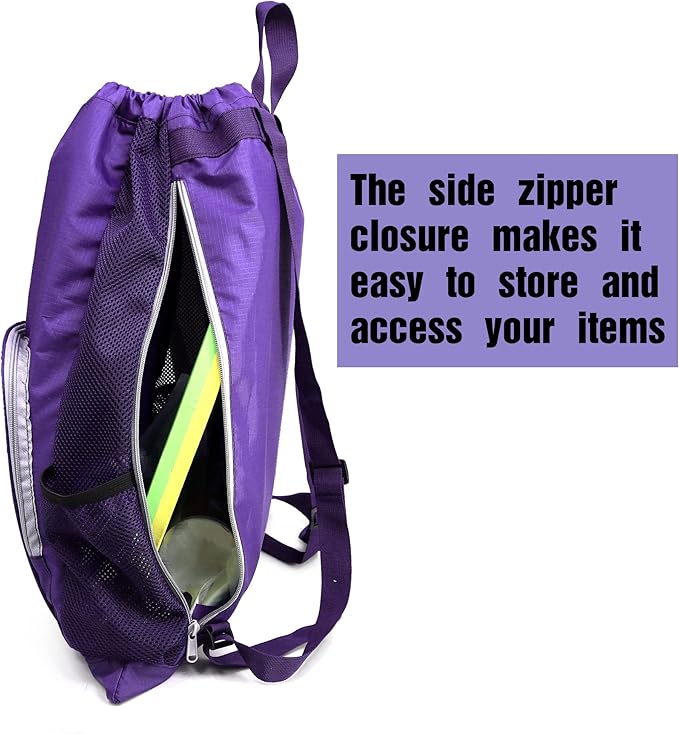 BeeGreen Drawstring Backpack for Men Women Athletic Gym Sports Workout Beach Swim …