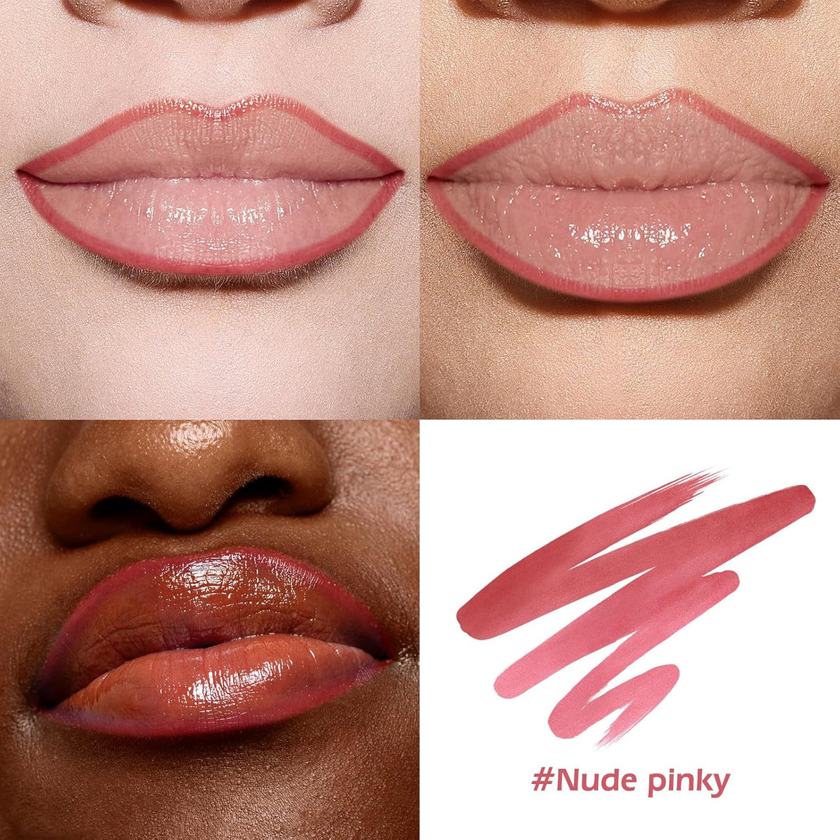 KIMUSE Peel Off Lip Liner Stain, Long Lasting Lip Tint Stain Peel Off, Waterproof, Transfer-Proof, Highly Pigmented Color Peel Off Lip Stain Liner, Matte Finish