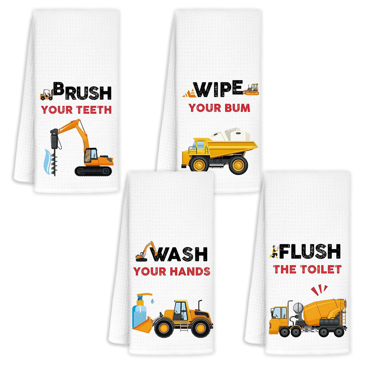 Kitchen Towel Set of 1,Hand Towels,Tea Towels,Dishcloths 16×24 Inch,Kitchen Bathroom Decor247, White
