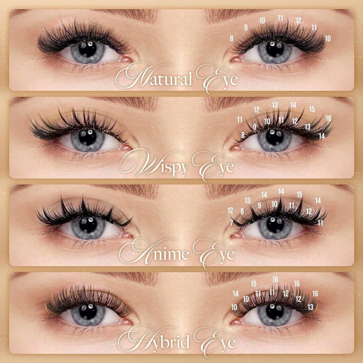 LASHVIEW Eyelash Extensions,Individual Lashes,Premium Single&Classic Lashes,0.15 Thickness C 10mm,eyelash extension supplies,Natural Semi Permanent Eyelashes,Application-Friendly, Lashes