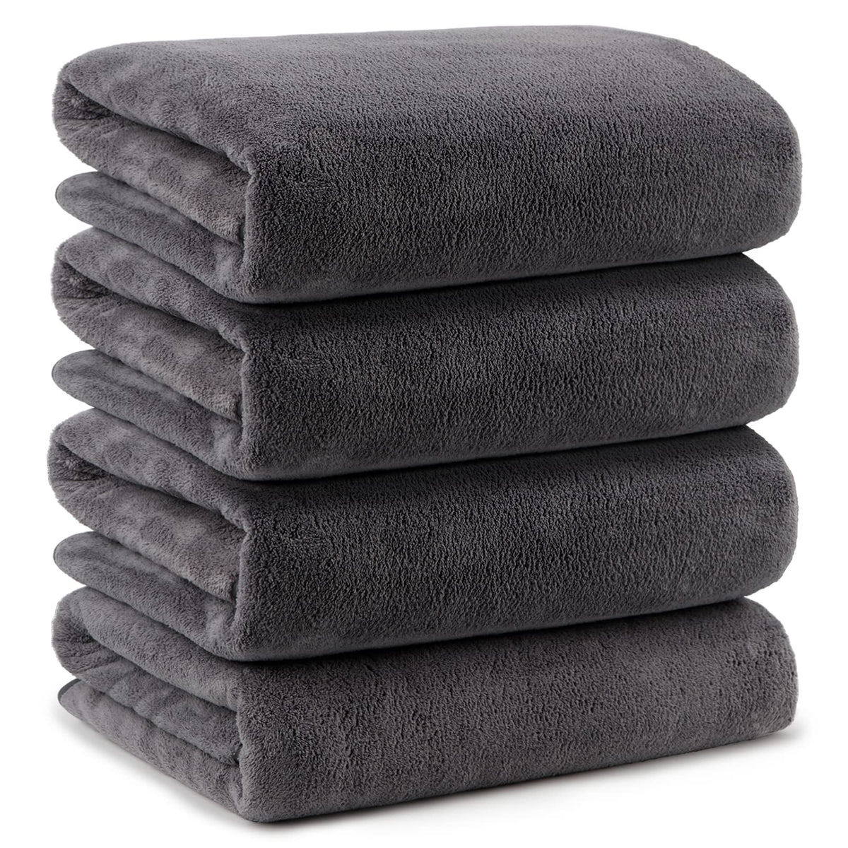 Orighty 6 Pack Premium Makeup Remover Wash Cloths - Super Soft, Quick Dry Microfiber Coral Fleece Face Makeup Towels for Cleansing, 13 x 13 Inch, Black