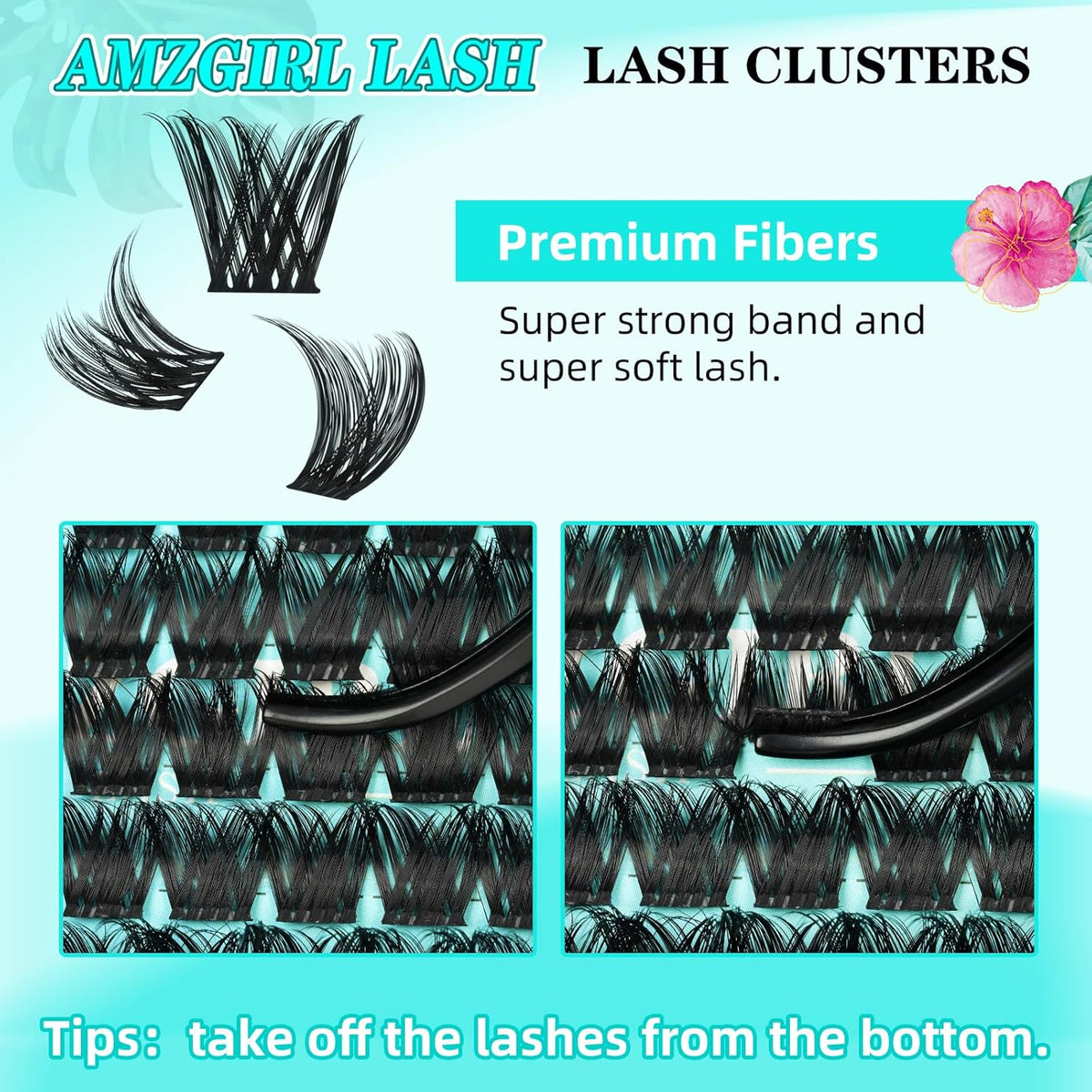 Lash Clusters Wet Look 168Pcs Eyelash Cluster Ultra-Thin Lash Band Eyelashes Extensions Spiky Anime Wide Span Lashes(Tulip,D-14mm)