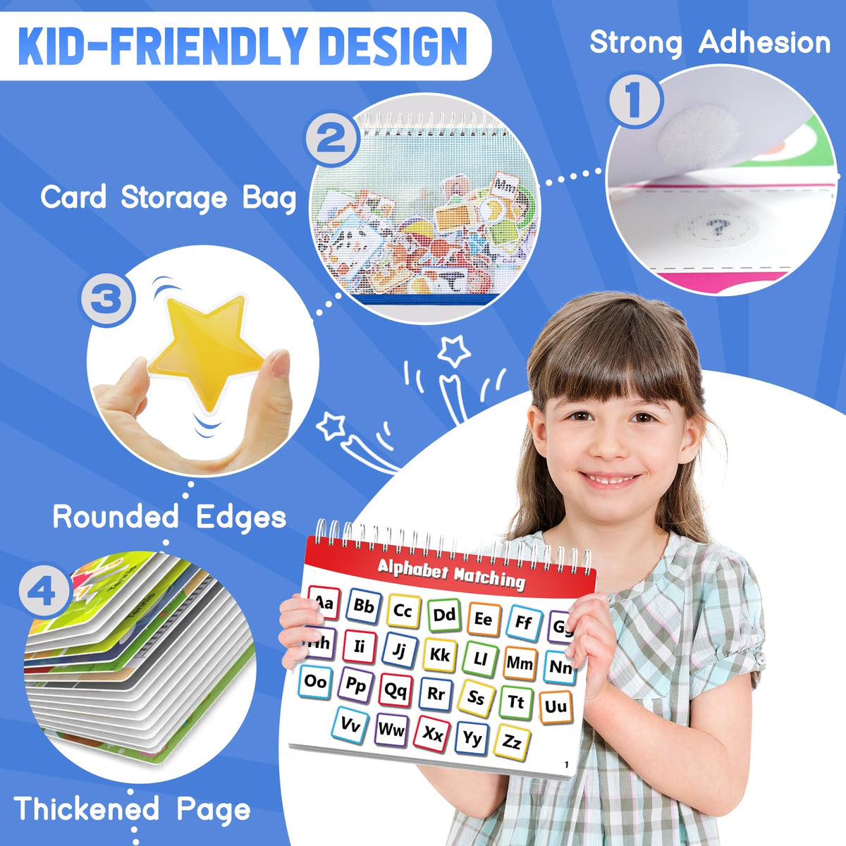 Montessori Busy Book Toys for Toddlers - Preschool Learning Activities Book | Pre-Assembled Educational Books for Kids Ages 3+ | Autism Sensory Toddler Toy | Birthdays Christmas Travel Gifts for Kids