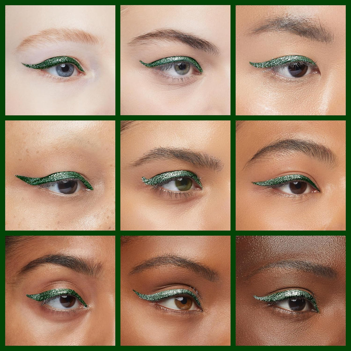 Erinde Green Gel Eyeliner, Waterproof Cream Eyeliner Gel Pot, High-Intensity Pigments Long Lasting Smudge-Proof Eye Liner Halloween Makeup, Waterline Matte Eye Liner with 2PCS Brushes, 05 Green