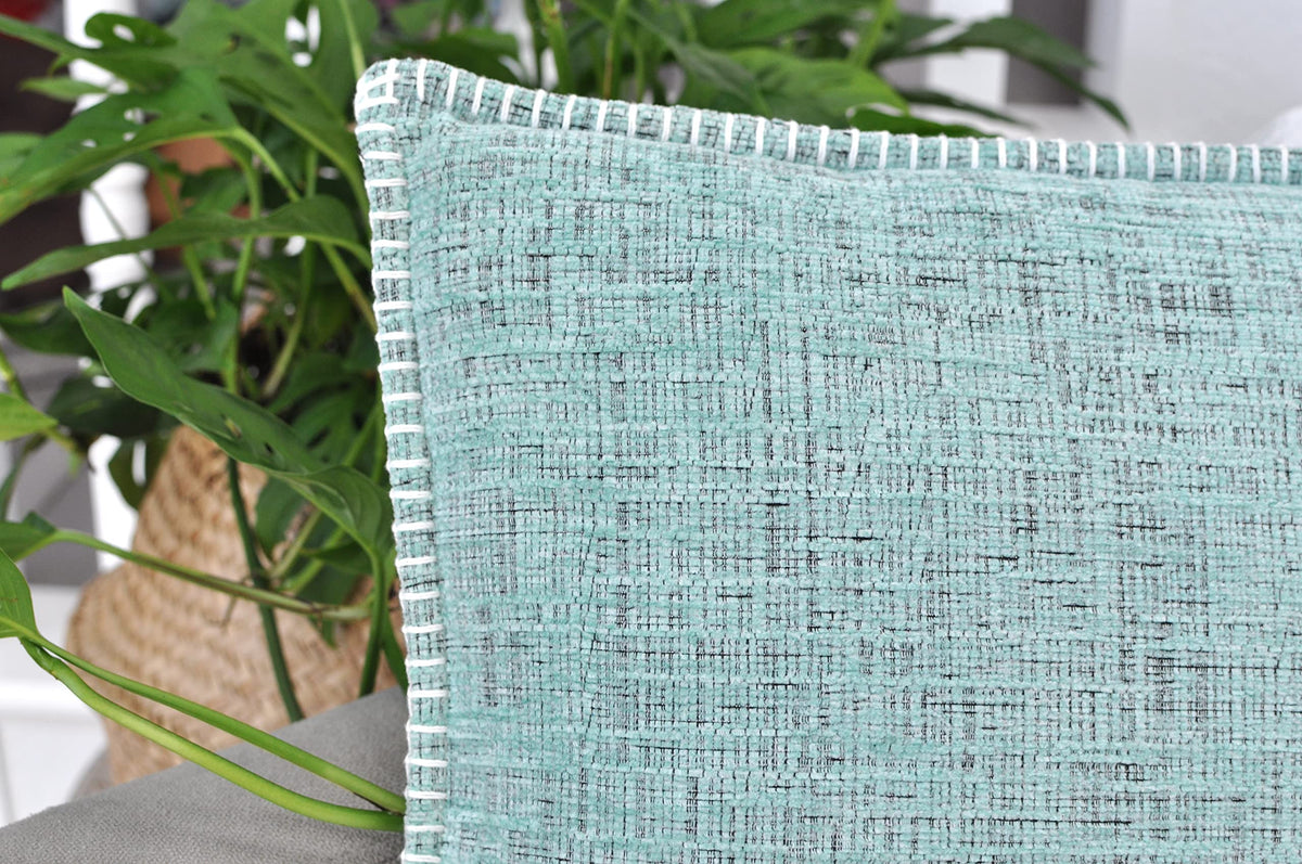18x18 Pillow Covers for Couch Pillows Mint Green Set of 2, Decorative Soft Textured Cozy Chenille Cushions Covers, Modern Deco Covers for Sofa Pillows, Decor Pillow Covers Square Pillowcase