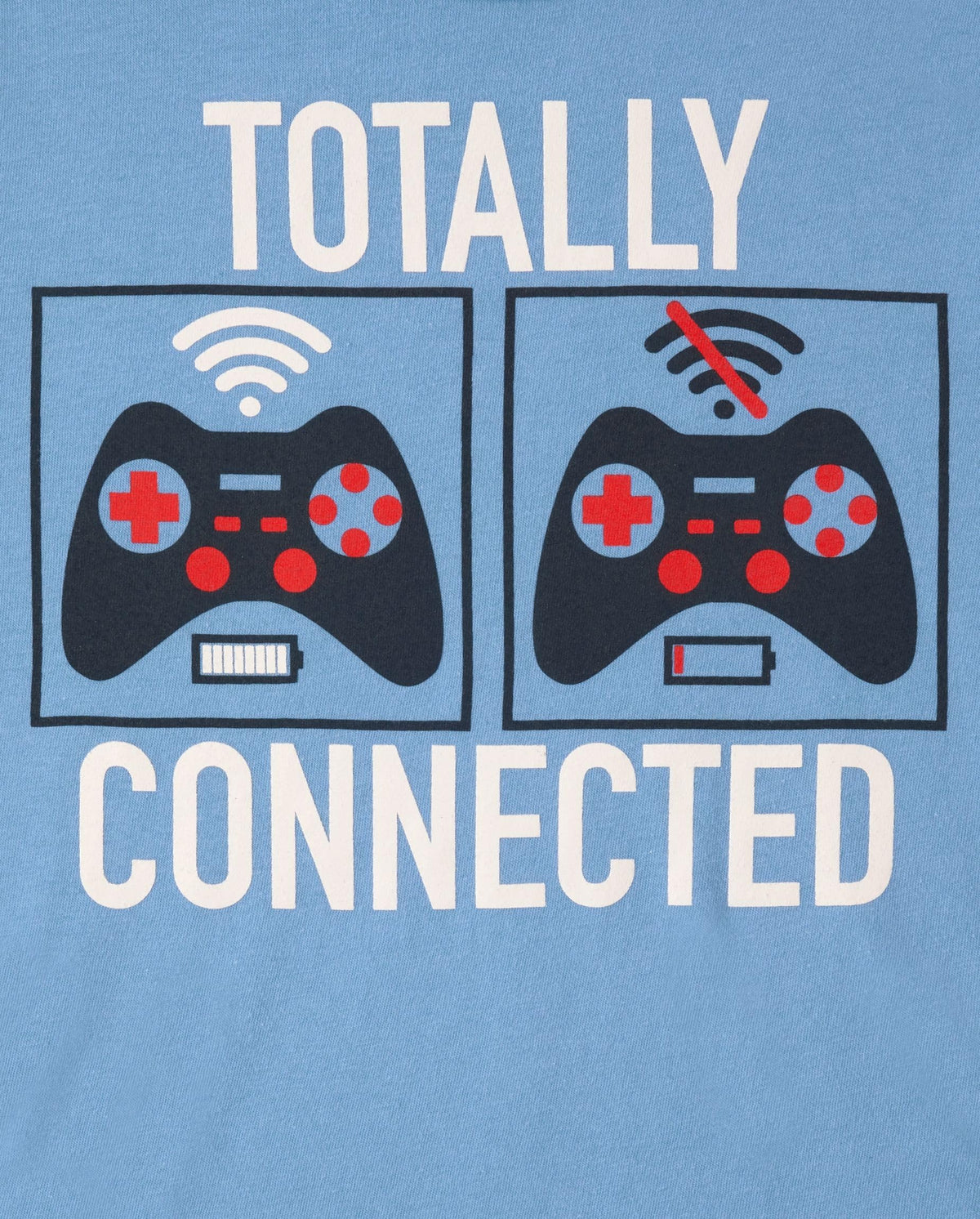 The Children's Place Boys Gamer Long Sleeve Graphic T-Shirts,Multipacks Food Fight/Connected 2-Pack Large