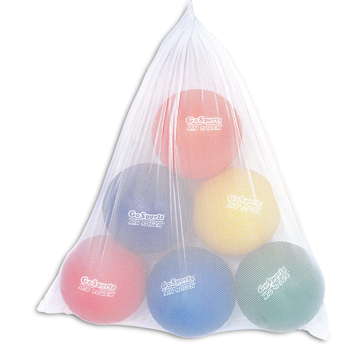 GoSports 8.5 inch Playground Ball (Set of 6) with Carry Bag and Pump