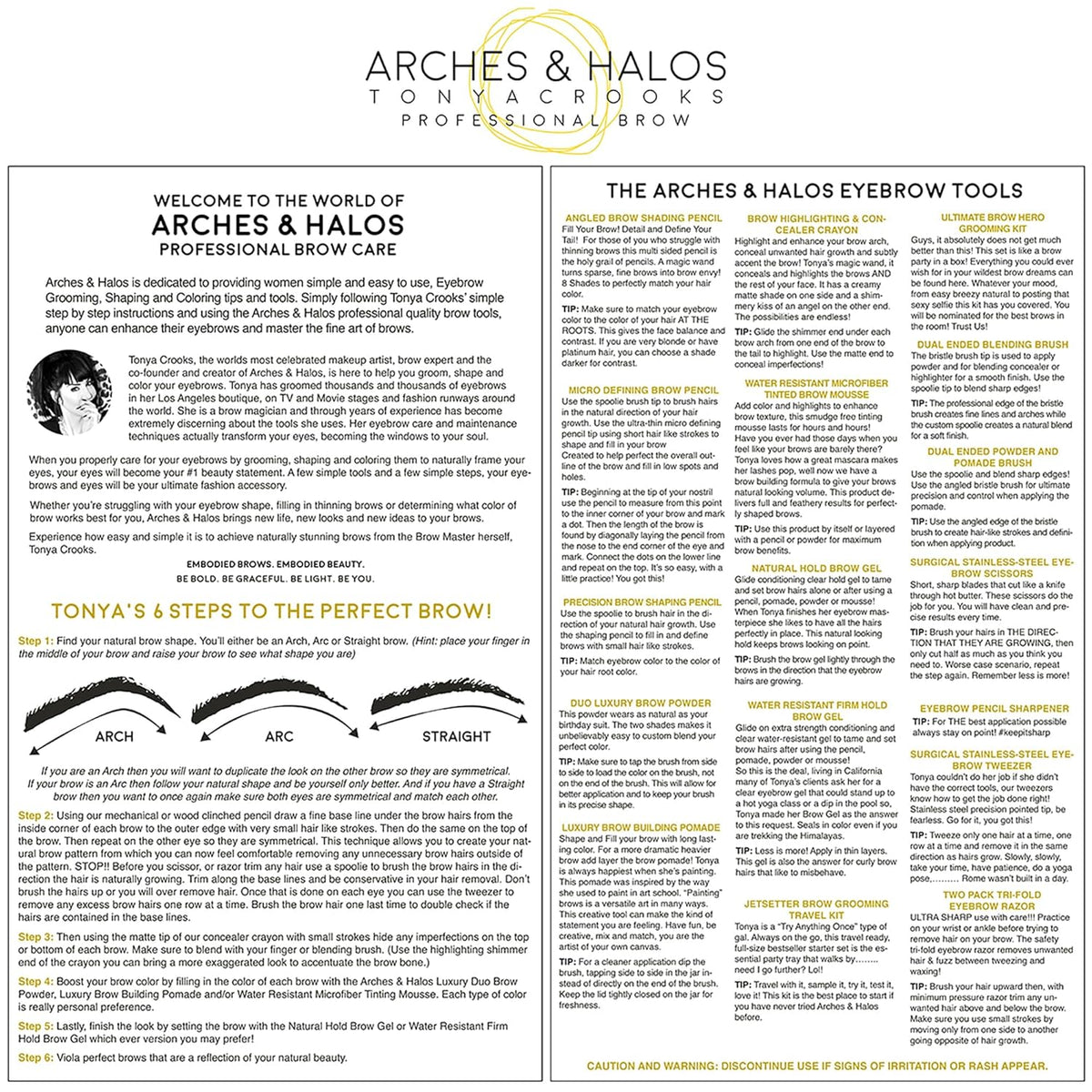 Arches and Halos Duo Luxury Brow Powder - Eyebrow Shaper and Color - Powder Compact with 2 Neutral Shades - Vegan - Charcoal - 0.1 oz