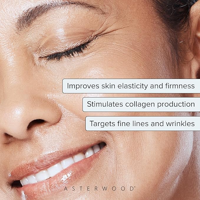 Asterwood Copper Peptides Serum for Face - Tightening, Repairing, Collagen Boosting - with GHK-Cu and Hyaluronic Acid - 2 Fl Oz