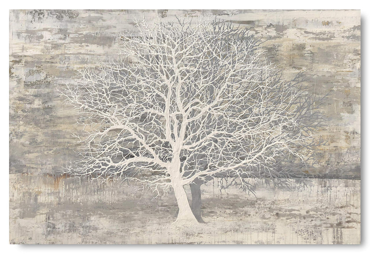 Yihui Arts Abstract Trees Painting Canvas Prints Wall Art Decor Framed - Large Modern Giclee Art Print on Canvas Ready to Hang for Home and Office Wall Decoration with Textured Boho