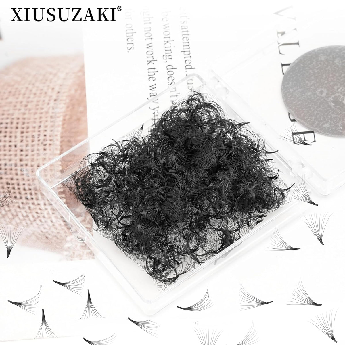 Premade Fans Eyelash Extensions - 600 Fans, 7D Lashes, 0.07mm Thickness, D Curl Mix, 8-15mm