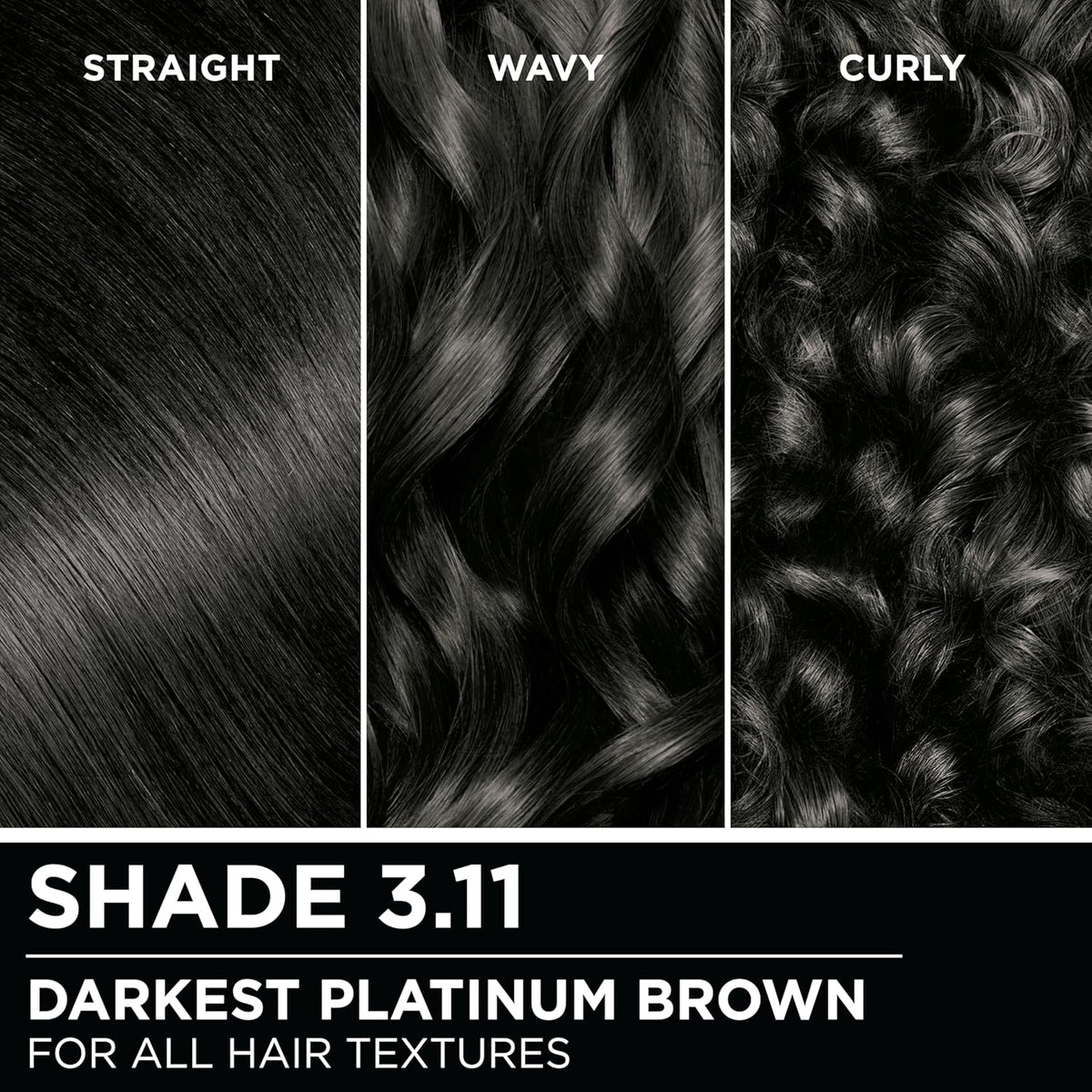 Garnier Hair Color Olia Ammonia-Free Brilliant Color Oil-Rich Permanent Hair Dye, 3.11 Darkest Platinum Brown, 1 Count (Packaging May Vary)