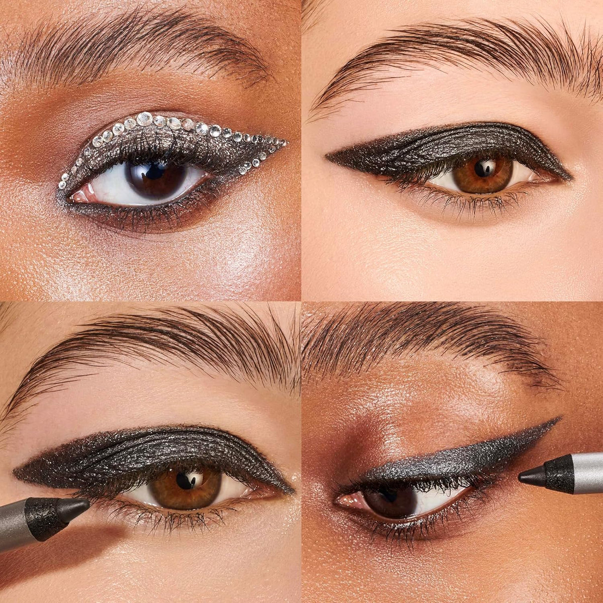 Wonderskin Eyeliner Pencil, 1440 Longwear Blue Glitter Eyeliner Pencil - Waterproof, Sharpenable & Smudge Proof