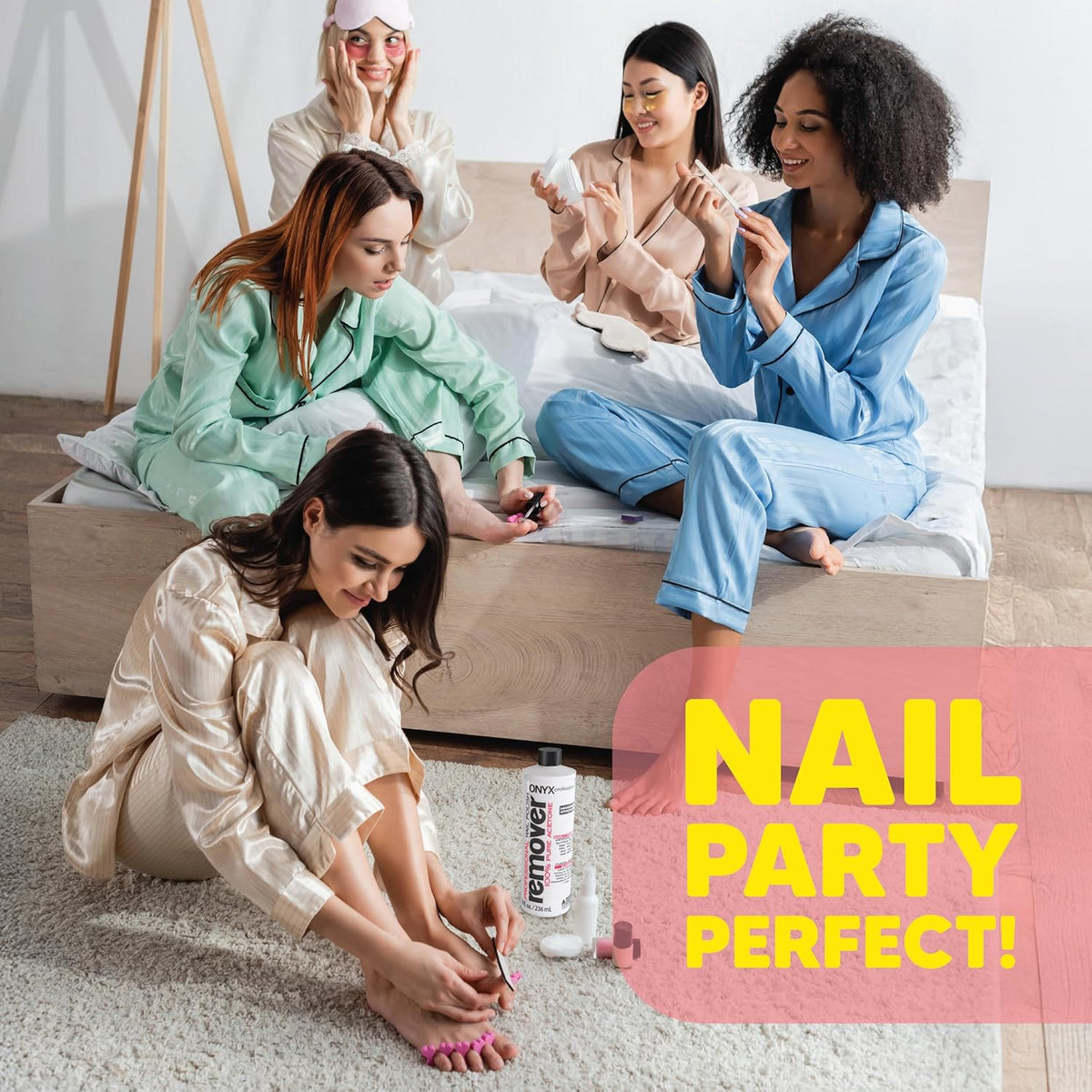Onyx Professional 100% Pure Acetone Nail Polish Remover Kit with 7 inch Nail File, 16 fl oz - Made in USA, Maximum-Strength Gel Polish Remover, Artificial & Glitter Nail Polish