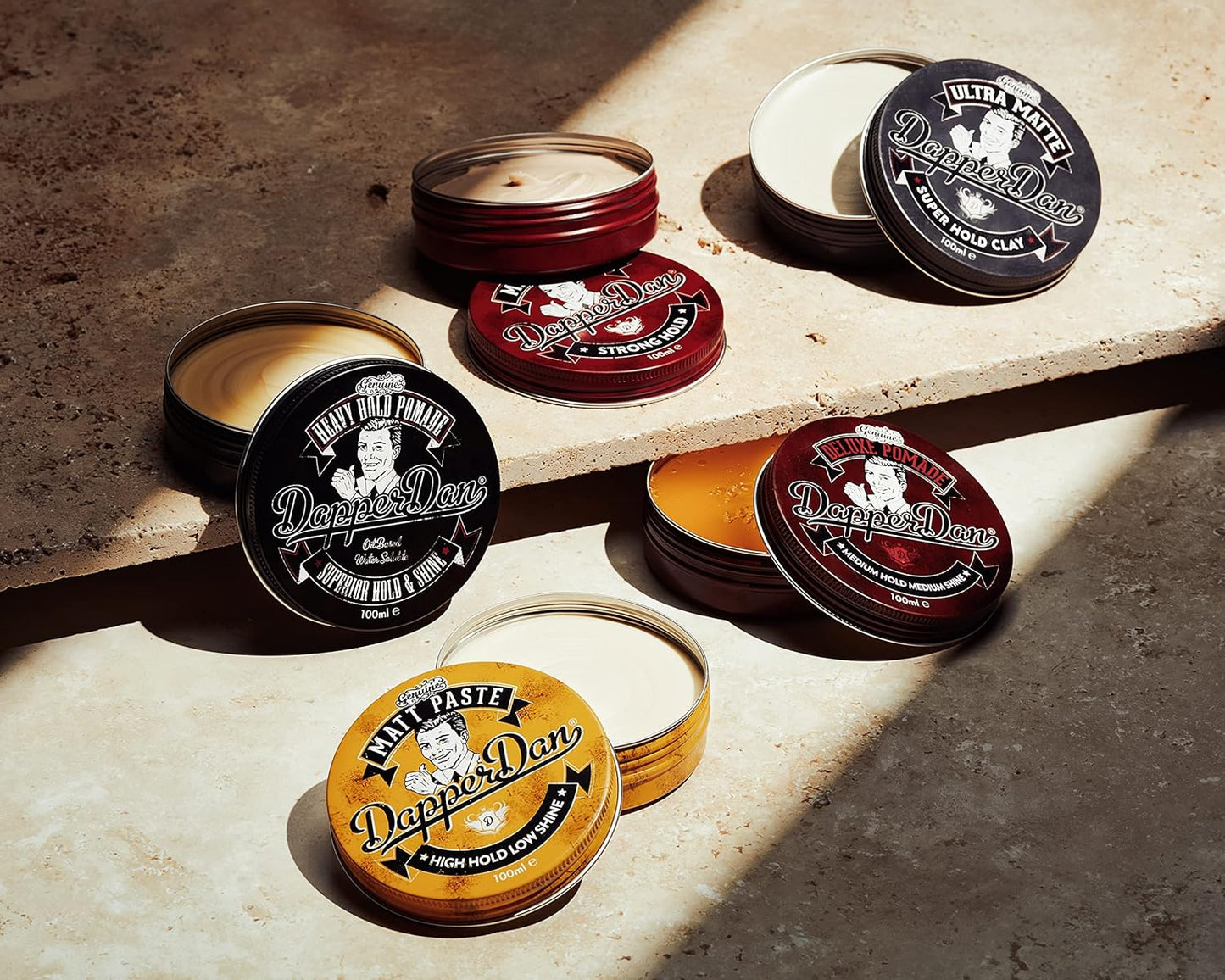 Dapper Dan Matt Paste, High Hold Low Shine Hair Paste for Men, Adds Texture with Flexible Hold for All Styles, Vintage Cologne Fragrance, 1 x 100ml