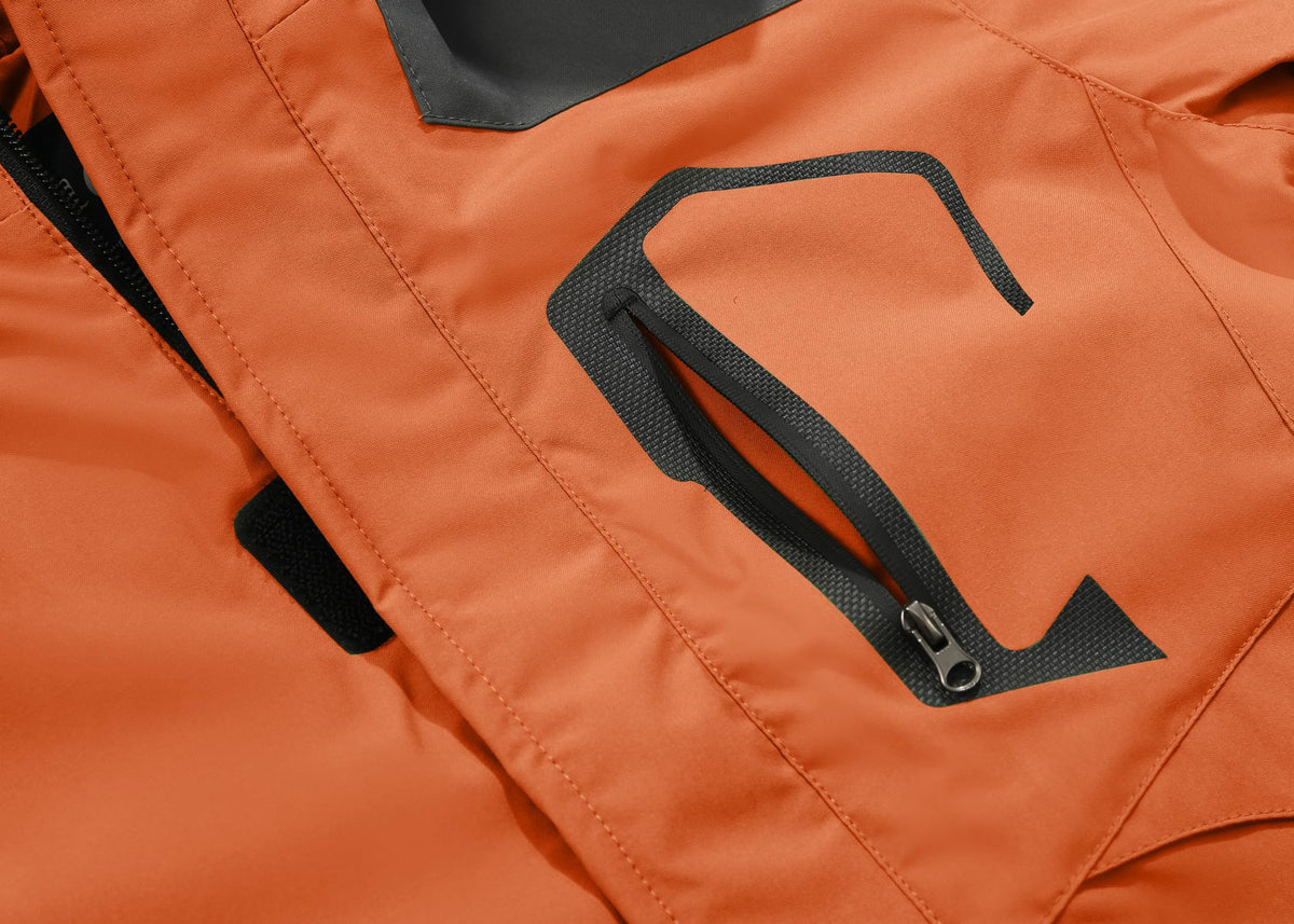 Spmor Boys Waterproof Ski Jacket Warm Coat Windproof Winter Snowboarding Jacket Lily Orange 8