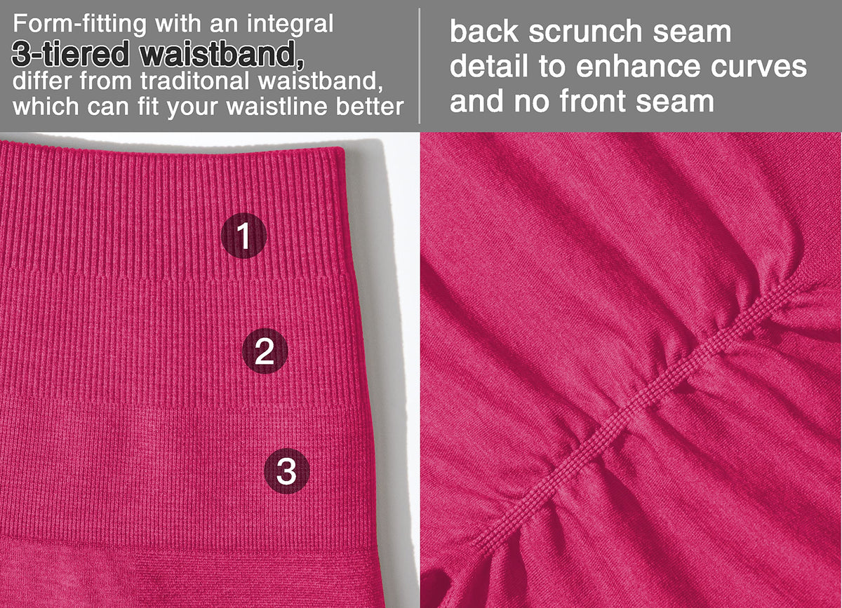 YEOREO Women Intensify Athletic Shorts Seamless Scrunch Workout Shorts High Waisted Active Gym Yoga Shorts Pink XS