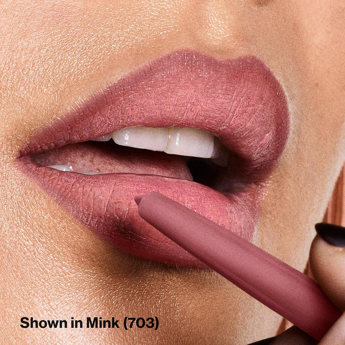 Revlon Colorstay Lip Liner Makeup with Built-in-Sharpener, Longwear Rich Colors, Smooth Application, 703 Mink, 0.01 oz