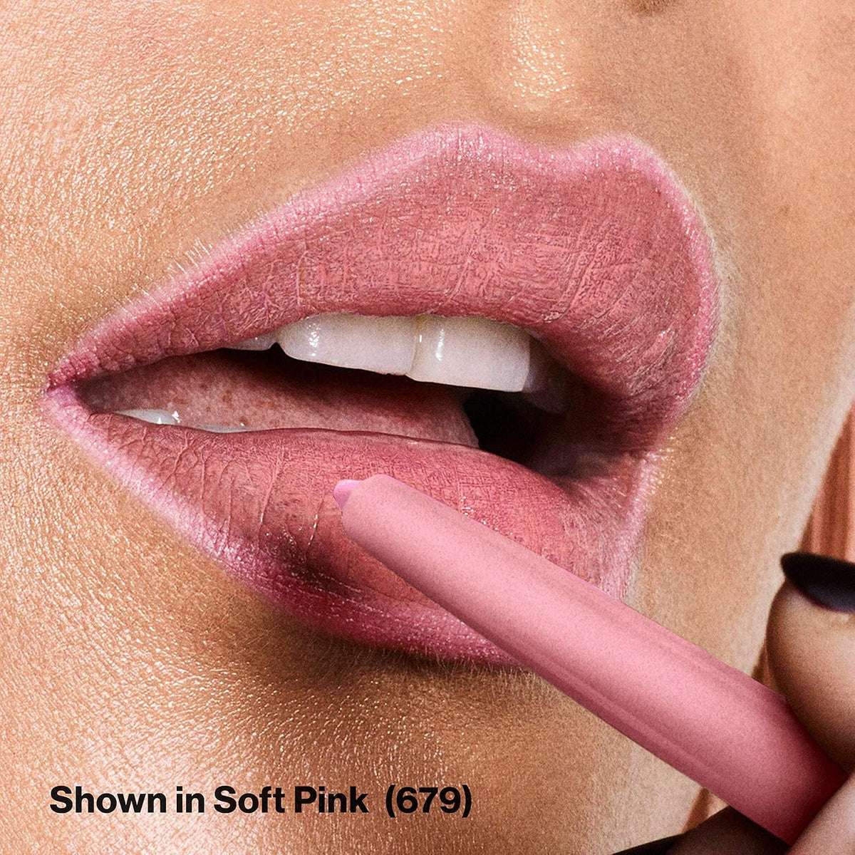Revlon Colorstay Lip Liner Makeup with Built-In Sharpener, Longwear Rich Colors, Smooth Application, 679 Soft Pink, 0.01 oz