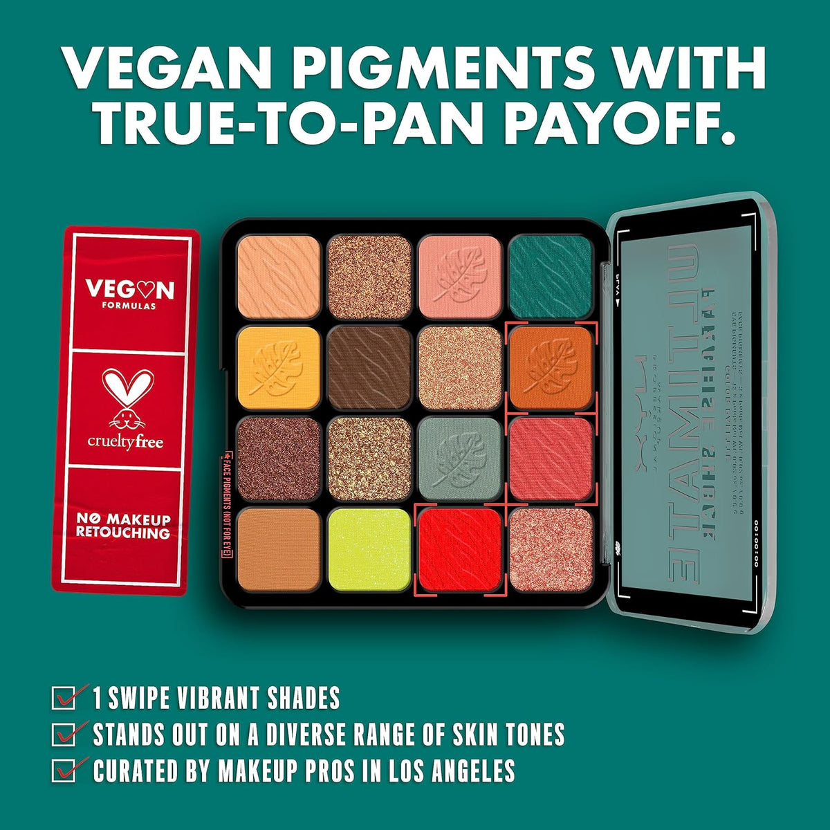NYX PROFESSIONAL MAKEUP, Ultimate Shadow Palette, Eyeshadow Palette - Paradise Shock