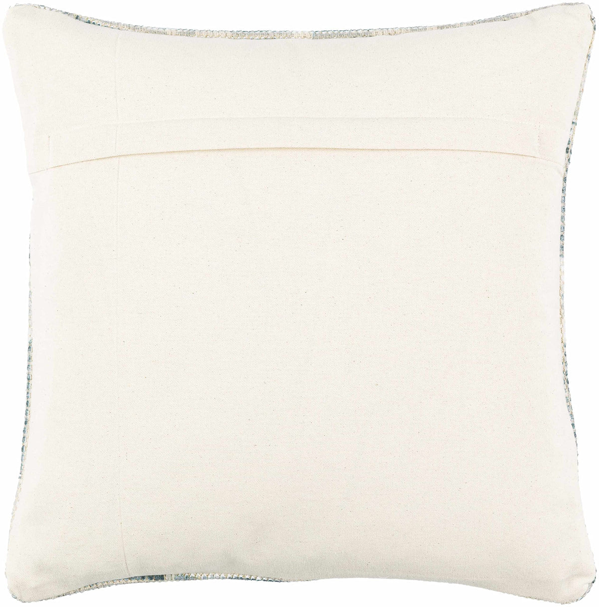 Hauteloom Bigaa Cotton Decorative Throw Pillow Cover - Oriental Floral Sofa Couch Cushion Cover - Blue, Sage, Cream - 18" x 18''